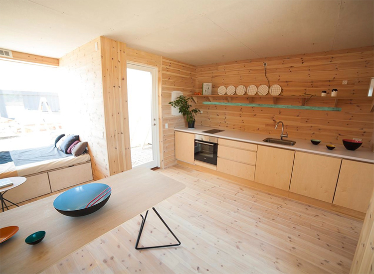 Vila de estudantes é construída com contêineres na Dinamarca