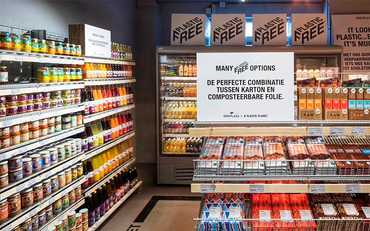 Supermercado inaugura corredor sem plásticos